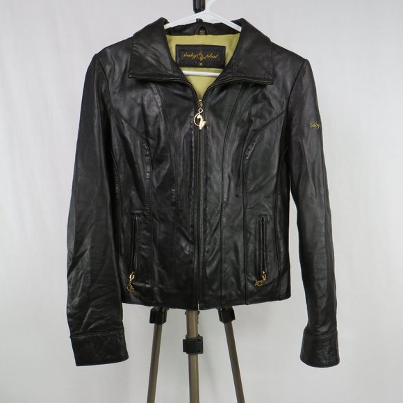 Baby Phat Black Leather Jacket - Picture 5 of 9